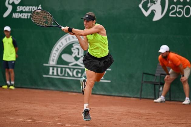 Kaja Juvan (SLO) during the third day main draw match of WTA250 Hungarian Gran Prix Tennis on July 19th, 2023 at Romai Teniszakademia , Budapest, Hungary  Copyright: xVinnyxOrlando IPAxSportx xipa-agx xx 0 IPA_IPA39298233