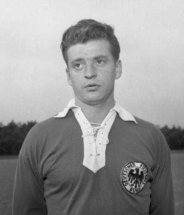 Deutsche Fußballnationalmannschaft: Albert Keck Portrait. Aufn.: 03.09.1956. *** German national soccer team Albert Keck portrait Aufn 03 09 1956 HM