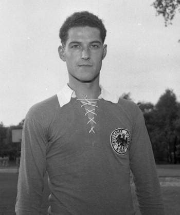 Deutsche Fußballnationalmannschaft: Werner Hesse Portrait. Aufn.: 03.09.1956. *** German national soccer team Werner Hesse portrait Aufn 03 09 1956 HM