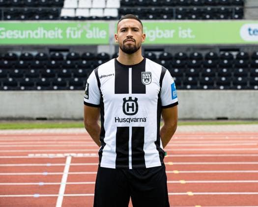 SSV Ulm 1846, 3 Liga, portrait date 2023 2024, 17 07 2023 Lamar Yarbrough 25 DFB DFL REGULATIONS PROHIBIT ANY USE OF PHOTOGRAPHS AS IMAGE SEQUENCES AND OR QUASI VIDEO SSV Ulm 1846, 3 Liga, portrait date 2023 2024, 17 07 2023 Ulm Copyright: xEibner-Pressefoto RogerxBuerkex EP_EER