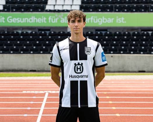 SSV Ulm 1846, 3 Liga, portrait date 2023 2024, 17 07 2023 Lukas Ahrend 08 DFB DFL REGULATIONS PROHIBIT ANY USE OF PHOTOGRAPHS AS IMAGE SEQUENCES AND OR QUASI VIDEO SSV Ulm 1846, 3 Liga, portrait date 2023 2024, 17 07 2023 Ulm Copyright: xEibner-Pressefoto RogerxBuerkex EP_EER