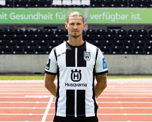 SSV Ulm 1846, 3 Liga, Portraittermin 2023 2024, 17 07 2023 Dennis Chessa 11 DFB DFL REGULATIONS PROHIBIT ANY USE OF PHOTOGRAPHS AS IMAGE SEQUENCES AND OR QUASI VIDEO SSV Ulm 1846, 3 Liga, Portraittermin 2023 2024, 17 07 2023 Ulm Copyright: xEibner-Pressefoto RogerxBuerkex EP_EER