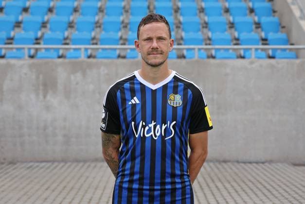 Marcel Gaus 1 FC Saarbrücken 3 league, portrait date 2023 2024 Saarbrücken Ludwigsparkstadion Saarland Germany DE