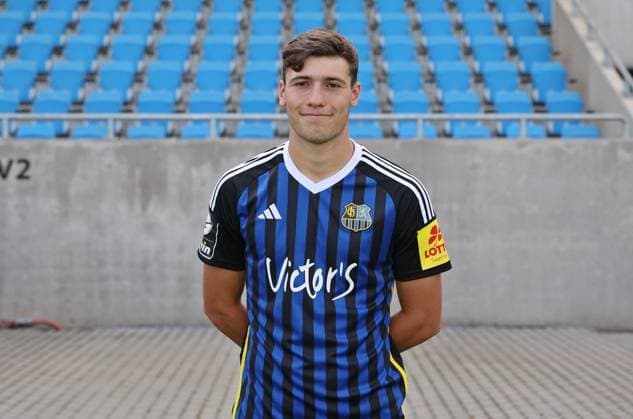 Luca Kerber 1 FC Saarbrücken 3 league, portrait date 2023 2024 Saarbrücken Ludwigsparkstadion Saarland Germany DE