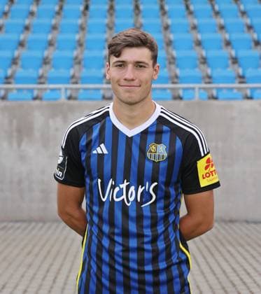 Luca Kerber 1 FC Saarbrücken 3 league, portrait date 2023 2024 Saarbrücken Ludwigsparkstadion Saarland Germany DE