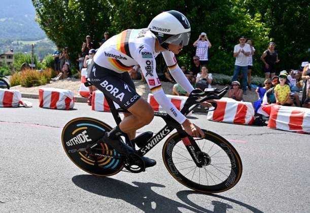 18 07 2023 Sallanches, France cycling Tour De France 16 stage individual time trial from Passy to Combloux Nils Politt Team Bora Hansgrohe competed in the jersey of the German champion in the individual time trial photo Hannah Issler Tour De France stage 16