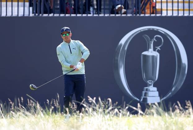 20th July 2023; Royal Liverpool Golf Club, Hoylake, Merseyside, England: The Open Championship Round 1; Ricky Fowler (USA) on the tee at the first hole  ActionPlus12532754 DavidxBlunsden