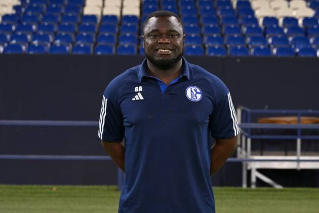 Gerald Asamoah FC Schalke 04 2 BL, portrait date 2023 2024 Gelsenkirchen North Rhine Westphalia Germany Team2