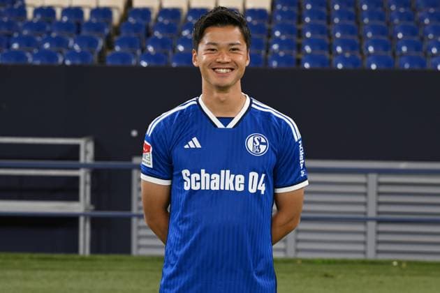 Soichiro Kozuki FC Schalke 04 2 BL, portrait date 2023 2024 Gelsenkirchen North Rhine Westphalia Germany Team2