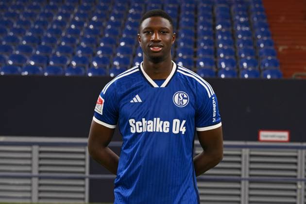Ibrahima Cisse FC Schalke 04 2 BL, portrait date 2023 2024 Gelsenkirchen North Rhine Westphalia Germany Team2