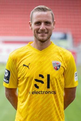 Goalkeeper Marius Funk 1, FCI FC Ingolstadt 04 3 Liga, portrait date 2023 2024 3 Liga FC Ingolstadt 04 season 2023 2024 portrait