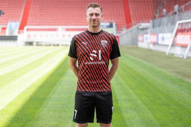 Jannik Mause 7, FCI FC Ingolstadt 04 3 Liga, portrait date 2023 2024 3 Liga FC Ingolstadt 04 season 2023 2024 portrait