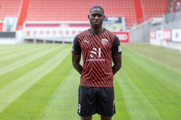 Daouda Beleme 9, FCI FC Ingolstadt 04 3 Liga, portrait date 2023 2024 3 Liga FC Ingolstadt 04 season 2023 2024 portrait