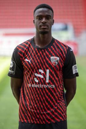 Donald Nduka 27, FCI FC Ingolstadt 04 3 Liga, portrait date 2023 2024 3 Liga FC Ingolstadt 04 season 2023 2024 portrait