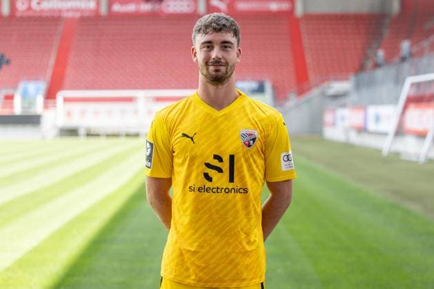 Goalkeeper Maurice Dehler 46, FCI FC Ingolstadt 04 3 Liga, portrait date 2023 2024 3 Liga FC Ingolstadt 04 season 2023 2024 portrait