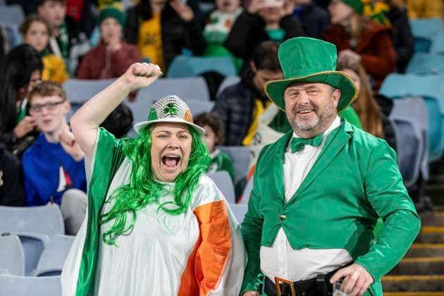 Australia Ireland fans in the preview of the match against Australia, for the opening of FIFA WWC 2023 (Patricia PÃ rez Ferraro SPP)  Copyright: xPatriciaxPÃ rezxFerrarox xSPPx spp-en-PaPFeSp-ppf200723-9687