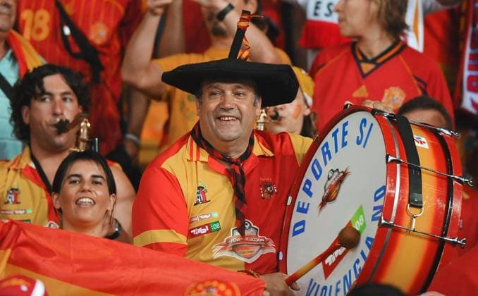 Euro 2008, Semi Final, Russia vs Spain Spain s fan Manolo during the UEFA European Championship, EM, Europameisterschaft 2008, Semi Final, Russia vs Spain at Hersnt-Happel Stadium in Vienna, Austria on June 26, 2008. Spain won 3-0. Photo by Steeve McMay Cameleon ABACAPRESS.COM Vienna Austria  Copyright: xMcMayxSteve ABACAx 156667_21 McMayxSteve ABACAx 156667_21