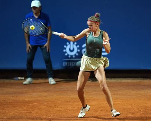 34th Palermo Ladies Open 2023 - WTA, Tennis Damen 250 Tatiana Prozorova in action on the fields of the Country Club Palermo during the 34th Palermo Ladies Open - WTA 250 Palermo (Italy) July 20,2023. Palermo PA Italy  Copyright: xGabrielexMaricchiolox originalFilename:maricchiolo-maricchi230720_npcC5.jpg