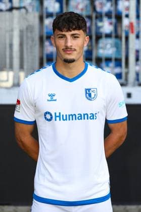 Eldin Dzogovic 1 FC Magdeburg,4 2 football Bundesliga portrait appointment 2023 2024 official photo appointment 1 FC Magdeburg in the MDCC Arena in Magdeburg portrait, portrait,single image,Germany, football, men,GER,20 07 2023 Christian Schroedter