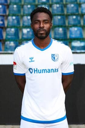 Daniel Heber 1 FC Magdeburg,15 2 football Bundesliga portrait appointment 2023 2024 official photo appointment 1 FC Magdeburg in the MDCC Arena in Magdeburg portrait, portrait,single picture,Germany, football, men,GER,20 07 2023 Christian Schroedter