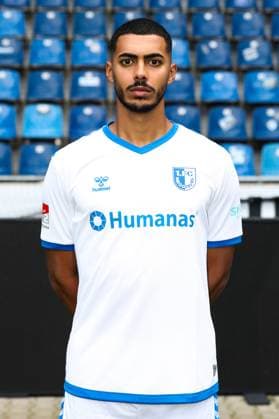 Tarek Chahed 1 FC Magdeburg,34 2 football Bundesliga portrait appointment 2023 2024 official photo appointment 1 FC Magdeburg in the MDCC Arena in Magdeburg portrait, portrait,single image,Germany, football, men,GER,20 07 2023 Christian Schroedter