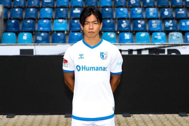 Tatsuya Ito 1 FC Magdeburg,37 2 football Bundesliga portrait appointment 2023 2024 official photo appointment 1 FC Magdeburg in the MDCC Arena in Magdeburg portrait, portrait,single image,Germany, football, men,GER,20 07 2023 Christian Schroedter