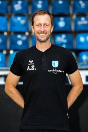 Co coach Andreas Schumacher 1 FC Magdeburg 2 football Bundesliga portrait appointment 2023 2024 official photo appointment 1 FC Magdeburg in the MDCC Arena in Magdeburg portrait, portrait,single picture,Germany, football, men,GER,20 07 2023 Christian Schroedter