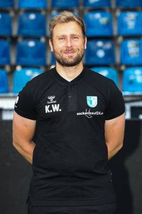 video analyst Kevin Waliczek 1 FC Magdeburg 2 football Bundesliga portrait appointment 2023 2024 official photo appointment 1 FC Magdeburg in the MDCC Arena in Magdeburg portrait, portrait,single image,Germany, football, men,GER,20 07 2023 Christian Schroedter