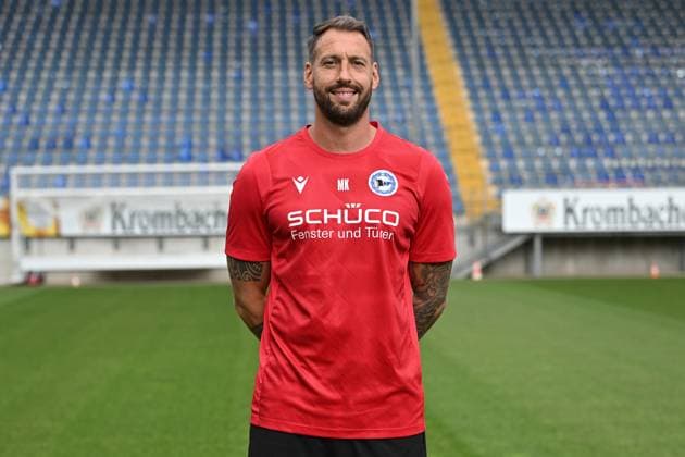 Bielefeld, Schueco Arena, 20 07 23, GER, men, DSC Arminia Bielefeld, 3 LIga, portrait date 2023 2024 picture Mitch Kniat head coach DSC Arminia Bielefeld 3 Liga, portrait date 2023 2024 Only for editorial use NRW Germany