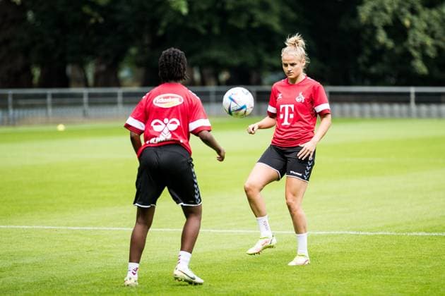 Training 1 FC Koeln women 21 07 2023 Lena Uebach 1 FC Koeln, 27 on the ball Training 1 FC Koeln women Geissbockheim, 21 07 2023 Copyright: xBEAUTIFULxSPORTS Wunderlx