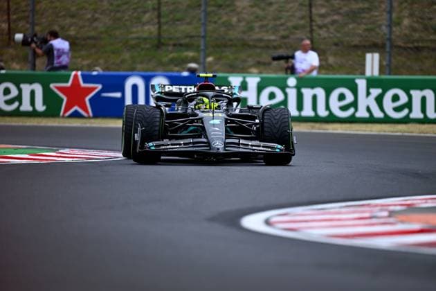 July 21, 2023, Budapest, Budapest, Hungary: LEWIS HAMILTON on the first practice session of the Hungarian F1 Grand Prix Budapest Hungary - ZUMAs291 20230721_zip_s291_013 Copyright: xBalintxSzentgallayx
