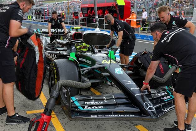 44 Lewis Hamilton GBR, Mercedes AMG Petronas F1 Team , F1 Grand Prix of Hungary at Hungaroring on July 21, 2023 in Budapest, Hungary Photo by HOCH ZWEI Budapest Hungary