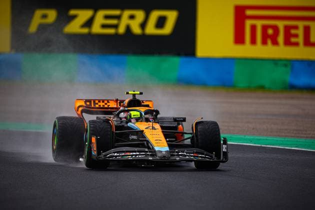 04 Lando Norris, (GRB) McLaren Mercedes during the Hungarian GP, Budapest 20-23 July 2023 at the Hungaroring, Formula 1 World Championship, WM, Weltmeisterschaft 2023.  Copyright: xFedericoxBasile IPAx xipa-agencyx xFedericoxBasile IPAx 0 IPA_IPA39338753