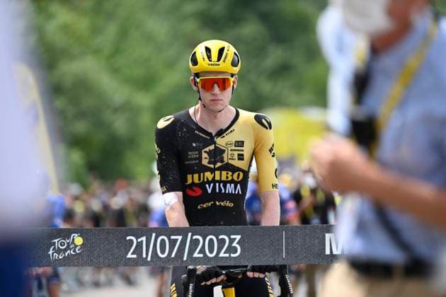 Tour de France 2023 - Stage 19 POLIGNY, FRANCE - JULY 21 : Van Hooydonck Nathan (BEL) of Jumbo-Visma during stage 19 of the 110th edition of the Tour de France 2023 cycling race, a stage of 173 kms with start in Moirans-en-Montagne and finish in Poligny on July 21, 2023 in Poligny, France, 21 07 2023 ( Motordriver Kenny Verfaillie - Poligny France  Copyright: xNicoxVereeckenx