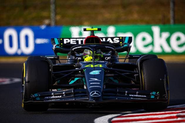 44 Lewis Hamilton, (GRB) AMG Mercedes Ineos during the Hungarian GP, Budapest 20-23 July 2023 at the Hungaroring, Formula 1 World Championship, WM, Weltmeisterschaft 2023.  Copyright: xFedericoxBasile IPAx xipa-agencyx xFedericoxBasile IPAx 0 IPA_IPA39343701