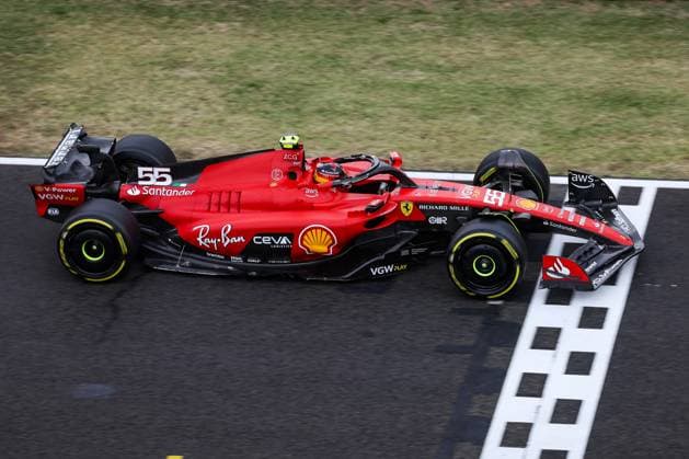 55 Carlos Sainz ESP, Scuderia Ferrari , F1 Grand Prix of Hungary at Hungaroring on July 21, 2023 in Budapest, Hungary Photo by HOCH ZWEI Budapest Hungary
