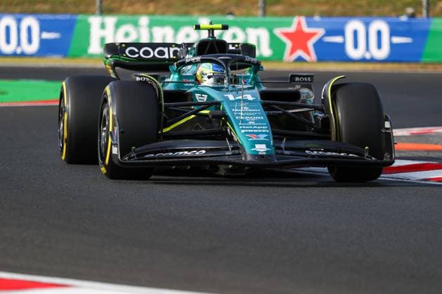 July 21, 2023, Budapest, Rieti, Hungary: Fernando Alonso (SPA) Aston Martin F1 Team AMR23 ..during Free Practice 2, Friday Jul 21th FORMULA 1 QATAR AIRWAYS HUNGARIAN GRAND PRIX 2023 - Jul21 to Jul23 2023 Hungaroring, Budapest, Hungary Budapest Hungary - ZUMAm217 20230721_zsp_m217_254 Copyright: xAlessioxDexMarcox