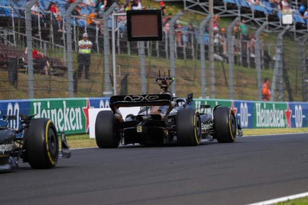 July 21, 2023, Budapest, Rieti, Hungary: Fictional team ApXGP filming on track for a movie..during Free Practice 2, Friday Jul 21th FORMULA 1 QATAR AIRWAYS HUNGARIAN GRAND PRIX 2023 - Jul21 to Jul23 2023 Hungaroring, Budapest, Hungary Budapest Hungary - ZUMAm217 20230721_zsp_m217_282 Copyright: xAlessioxDexMarcox