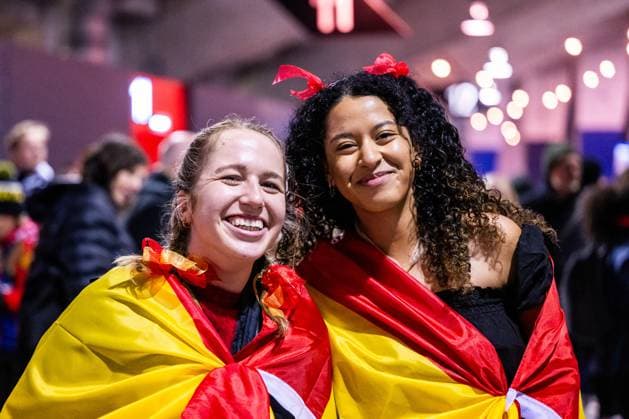 230721 Fans of Spain ahead of the FIFA Women s World Cup football match match between Spain and Costa Rica on July 21, 2023 in Wellington. Photo: Mathias Bergeld BILDBYRAN kod MB MB0633 fotboll football soccer fotball fotbolls-vm världsmästerskap vm fifa womens world cup spanien costa rica spain 2 dam bbeng fotball vm kvinner verdensmesterskap publik *** 230721 Fans of Spain ahead of the FIFA Womens World Cup football match match match between Spain and Costa Rica on July 21, 2023 in Wellington Photo Mathias Bergeld BILDBYRAN code MB MB0633 football soccer football soccer football world cup football world championship vm fifa womens world cup spain costa rica spain 2 dam bbeng football vm women world cup public  Copyright: MATHIASxBERGELD BB230721MB220