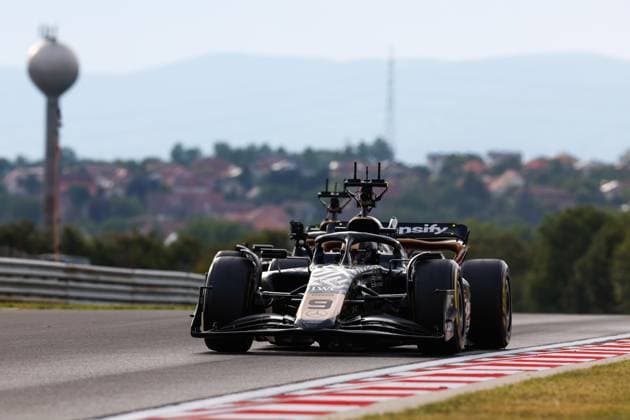 Cars of the fictional Apex APXGP Team, for the upcoming Formula One based movie Apex by Apple Studios and Bruckheimer Films, F1 Grand Prix of Hungary at Hungaroring on July 21, 2023 in Budapest, Hungary Photo by HOCH ZWEI Budapest Hungary