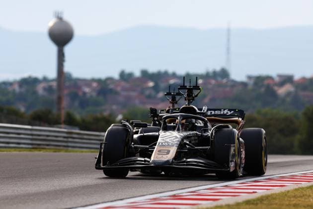 Cars of the fictional Apex APXGP Team, for the upcoming Formula One based movie Apex by Apple Studios and Bruckheimer Films, F1 Grand Prix of Hungary at Hungaroring on July 21, 2023 in Budapest, Hungary Photo by HOCH ZWEI Budapest Hungary