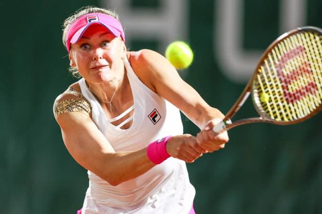 Tennis Internationals - WTA, Tennis Damen 250 - Hungarian Grand Prix Kateryna Baindi (UKR) during the quarterfinal match of WTA250 Hungarian Gran Prix Tennis on July 21st before being interupted by the rain storm, 2023 at Romai Teniszakademia, Budapest, Hungary Budapest Budapest Hungary Copyright: xVinnyxOrlandox xLiveMediax LPS_1003623