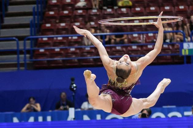 Bilder des Jahres 2023, Sport 07 Juli Sport Themen der Woche KW29 Sport Bilder des Tages BEREZINA Polina (ESP) during 2023 Rhythmic gymnastics, Rhythmische Sportgymnastik, RSG - World Cup, Gymnastics in Milan, Italy, July 21 2023  Copyright: xValerioxOrigo IPAxSportx xipa-agx xx 0 IPA_IPA39347277
