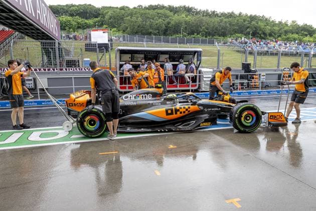 Budapest - 21-07-2023, Hungaroring, Lando Norris at the Formula 1 Hungary Grand Prix 2023 Friday Formula 1 Hungary Grand Prix 2023 Friday  x21710972x Copyright: