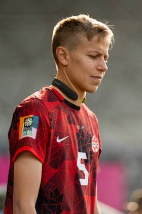 Melbourne, Australia, July 21st 2023: Portrait of Quinn (5 Canada) during the 2023 FIFA Womens World Cup football match between Nigeria and Canada at Melbourne Rectangular Stadium in Melbourne, Australia. (Noe Llamas SPP)  Copyright: xNoexLlamasx xSPPx spp-en-NoLlSp-20230721-NOE00196