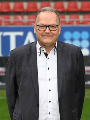 21 07 2023, xjhx, football 2 Bundesliga, SV Wehen Wiesbaden photo appointment season 2023 24 emspor, spokesman for the management Nico Schäfer SV Wehen Wiesbaden 2 BL, porträttermin 2023 2024 DFL DFB REGULATIONS PROHIBIT ANY USE OF PHOTOGRAPHS as IMAGE SEQUENCES and or QUASI VIDEO Wiesbaden