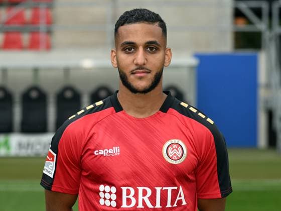 21 07 2023, xjhx, football 2 Bundesliga, SV Wehen Wiesbaden photo appointment season 2023 24 emspor, Amin Farouk 22 SV Wehen Wiesbaden 2 BL, porträttermin 2023 2024 DFL DFB REGULATES PROHIBIT ANY USE OF PHOTOGRAPHS as IMAGE SEQUENCES and or QUASI VIDEO Wiesbaden