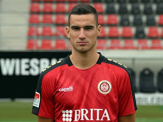 21 07 2023, xjhx, football 2 Bundesliga, SV Wehen Wiesbaden photo appointment season 2023 24 emspor, Ivan Prtajin 18 SV Wehen Wiesbaden 2 BL, porträttermin 2023 2024 DFL DFB REGULATIONS PROHIBIT ANY USE OF PHOTOGRAPHS as IMAGE SEQUENCES and or QUASI VIDEO Wiesbaden