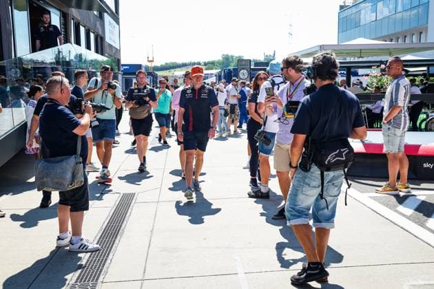 VERSTAPPEN Max (ned), Red Bull Racing RB19, portrait during the 2023 Formula 1 Qatar Airways Hungarian Grand Prix, 11th round of the 2023 Formula One World Championship, WM, Weltmeisterschaft from July 21 to 23, 2023 on the Hungaroring, in Mogyorod, Hungary - F1 - HUNGARIAN GRAND PRIX 2023 DPPI Panoramic  00123026_G0OD9756 