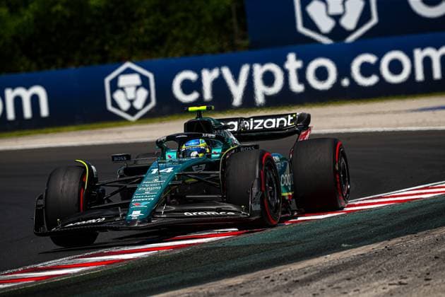 14 Fernando Alonso, (ESP) Aramco Aston Martin Mercedes during the Hungarian GP, Budapest 20-23 July 2023 at the Hungaroring, Formula 1 World Championship, WM, Weltmeisterschaft 2023.  Copyright: xFedericoxBasile IPAx xipa-agencyx xFedericoxBasile IPAx 0 IPA_IPA39354393